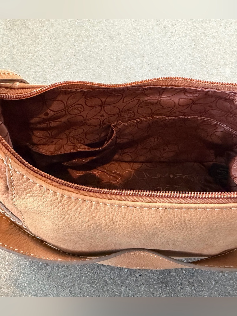Fossil Tan Leather Shoulder Bag - Picture 5 of 11